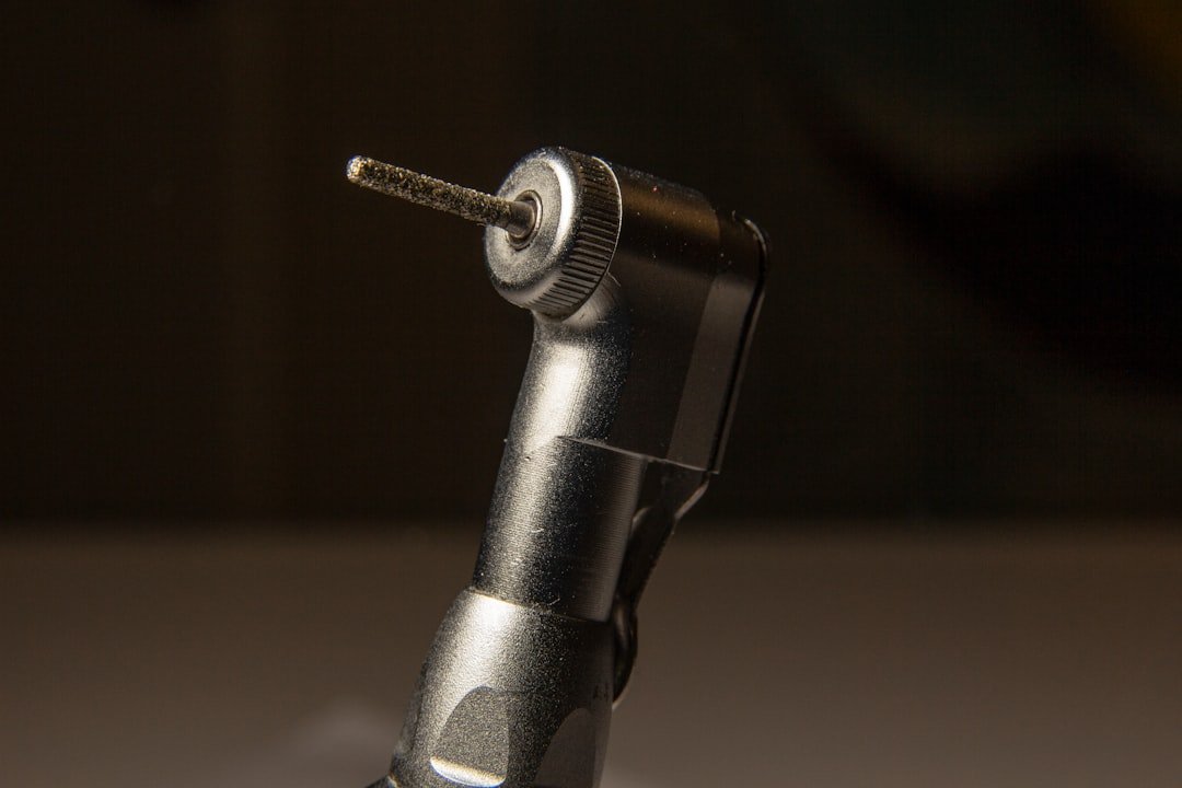 a close up of a metal object on a table