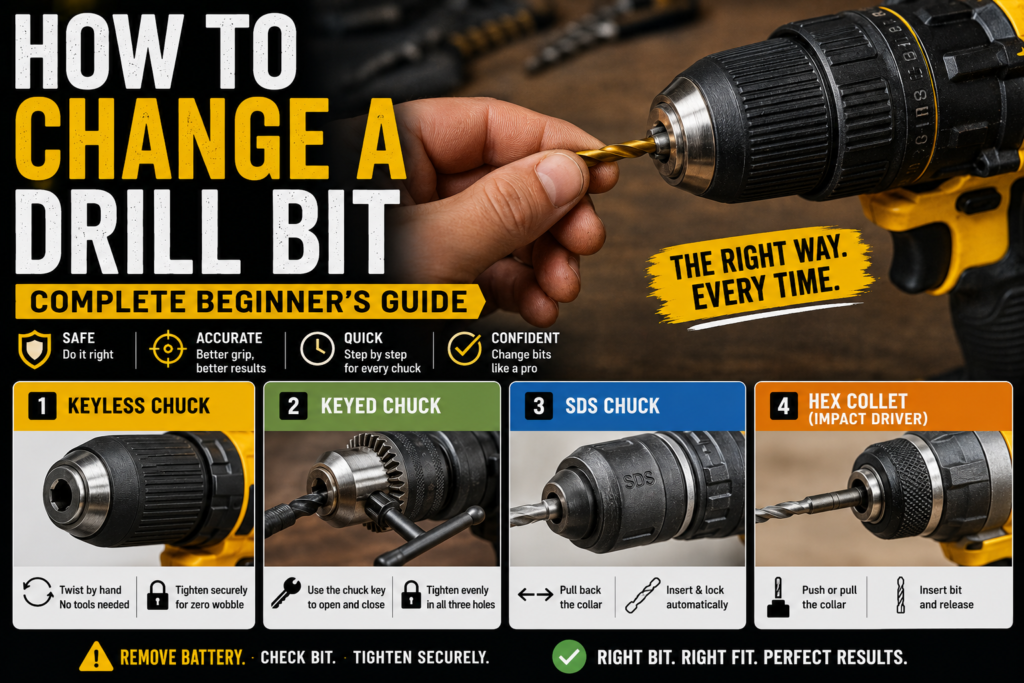 How to Change a Drill Bit
